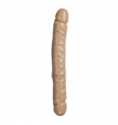 DILDO DOBLE REALISTICO FLEXIBLE NATURAL DE 30 CM