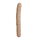 DILDO DOBLE REALISTICO FLEXIBLE NATURAL DE 30 CM