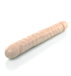 DILDO DOBLE REALISTICO FLEXIBLE NATURAL DE 30 CM