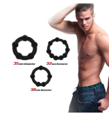 SET 3 ANILLOS PARA EL PENE CON NODULOS DE PRESION