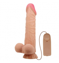 REALÍSTICO VIBRADOR TACTO PIEL Y VERTEBRADO