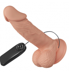  Pene realístico vibrador con ventosa.natural 20cm