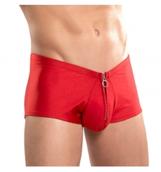 BOXER CON CREMALLERA ROJO
