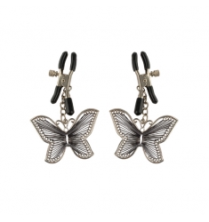 pinzas para los pezones con unas bonitas mariposas