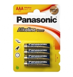 4 PILAS ALCALINAS PANASONIC AAA