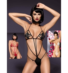 Luiza teddy, body con encaje negro